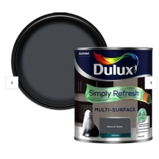 DULUX SIMPLY REFRESH M/S EGGSHELL NATURAL SLATE 750ML